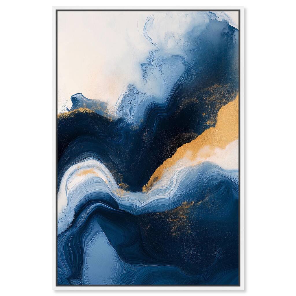Blue Deep III Canvas by Art Remedy