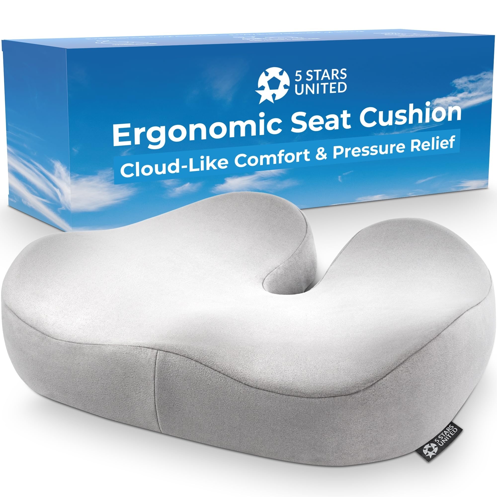 Tailbone Pressure Relief Cushion Coccyx Lower Back Hip Butt Sciatica Pain Relief Pillow Memory Foam Chair Cushions Bed Bath Beyond 39851430
