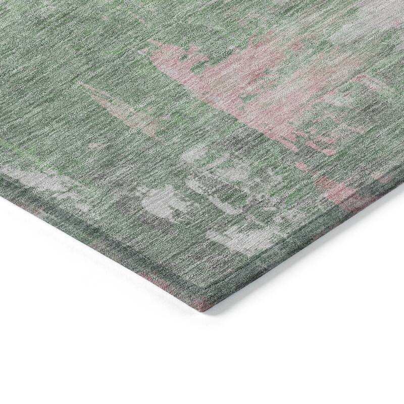 HomeRoots Abstract Transitional Rectangle Outdoor Rug