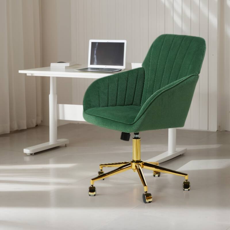 Modern Upholstered Swivel Office Chair