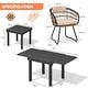 preview thumbnail 25 of 32, 7/9/11PC Outdoor Aluminum Expandable Patio Dining Sets Table with Wicker Chair