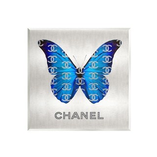 Stupell Blue Trendy Butterfly Wall Plaque Art Design by Madeline Blake ...