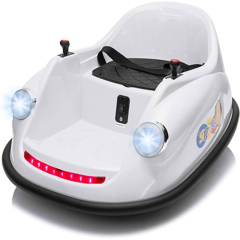 Electric Kids Ride On Bumper Car Gift - White