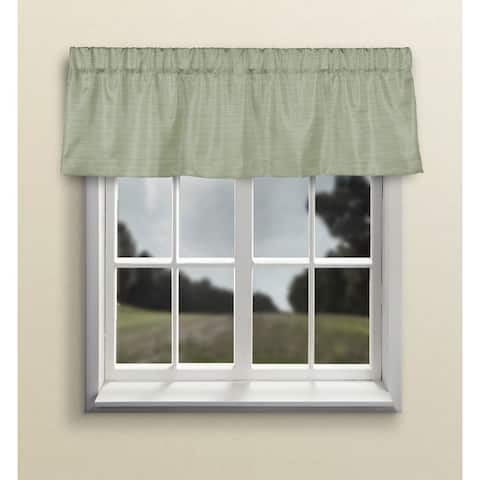 Porch & Den Peete Grasscloth Tailored Curtain Valance 54"W x 15"L - 54"W x 15"L