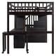 preview thumbnail 36 of 58, Full Size Loft Bed with Stairs, Bookshelf, Drawers, Desk & Wardrobe