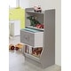 preview thumbnail 11 of 10, Badger Basket Upright Storage Nook with Reversible Basket - Woodgrain Gray