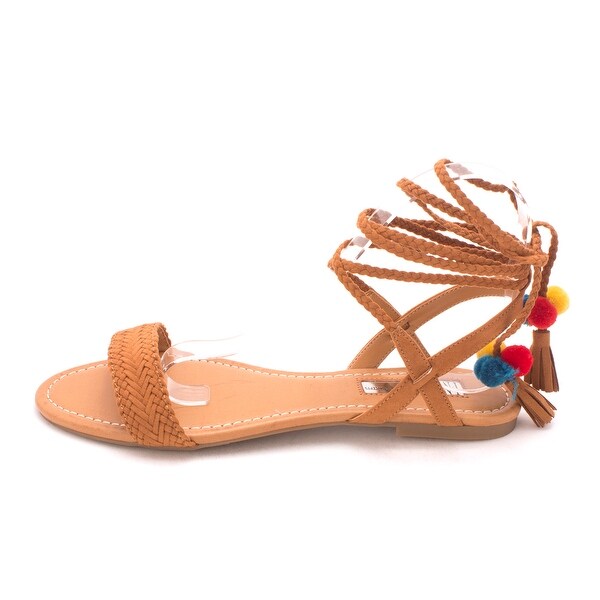 INC International Concepts Womens Ganice2 Fabric Open Toe Casual Ankle Strap ...