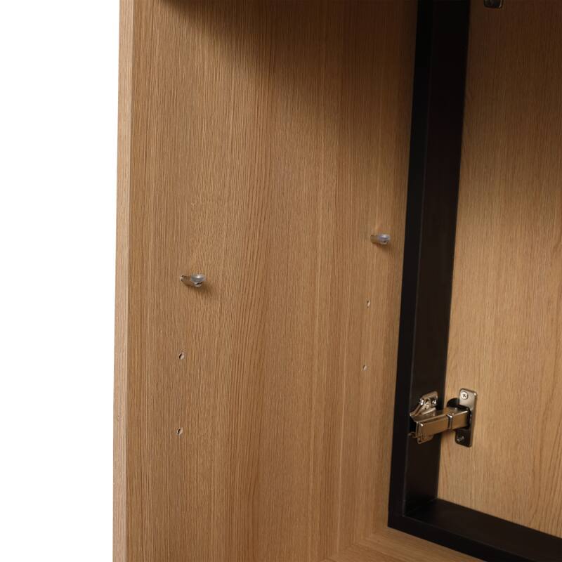 Modern Bathroom Vanity with Double Door Cabinet, Engineering Wood Frame, Ample Storage