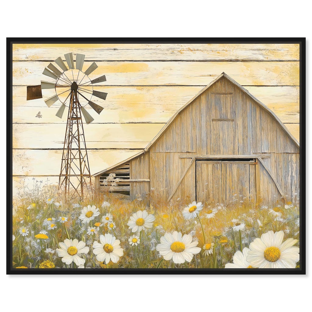 Old Windmill Canvas by Art Remedy