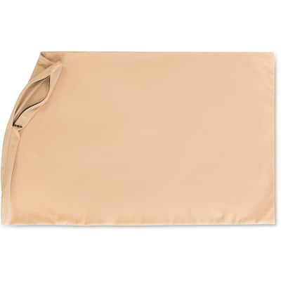 Premium Microbead Pillow, Anti-Aging, Silk like Cover, Barely Beige