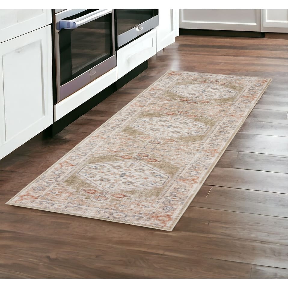 Sedu Power Loomed Distressed Area Rug By HomeRoots - 96' X '26' X '0.25
