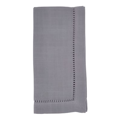 Hemstitched Border Design Dinner Napkins (Set of 12)