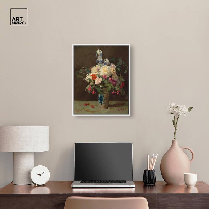 Lambdin Vase of Flowers Canvas by Art Remedy
