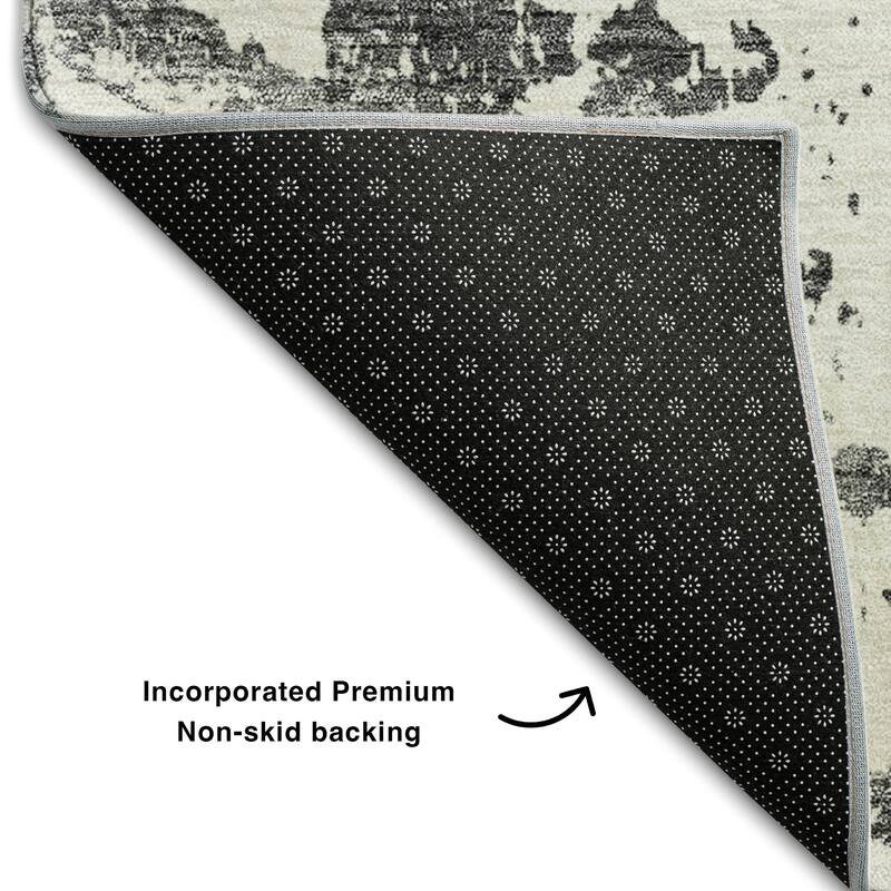 Premium Washable Super Soft Vintage Trellis Mayfield Rug