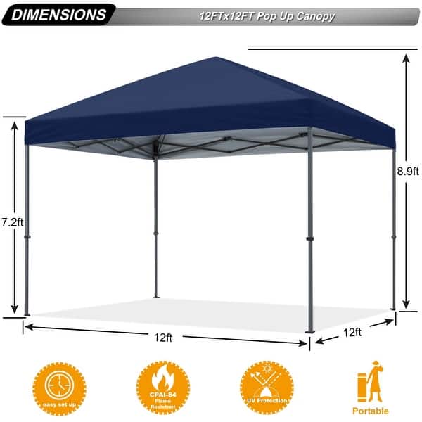 dimension image slide 0 of 26, ABCCANOPY Durable Easy Pop up Canopy Tent Outdoor canopy tent