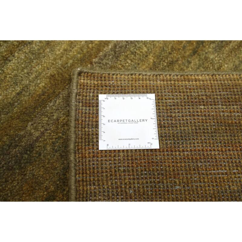 ECARPETGALLERY Hand-knotted Kashkuli Gabbeh Green Wool Rug - 5'5 x 7'9