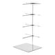 preview thumbnail 1 of 5, Sunglasses Display Stand, 1Pcs - Stainless Steel 4-tier Sunglass Rack