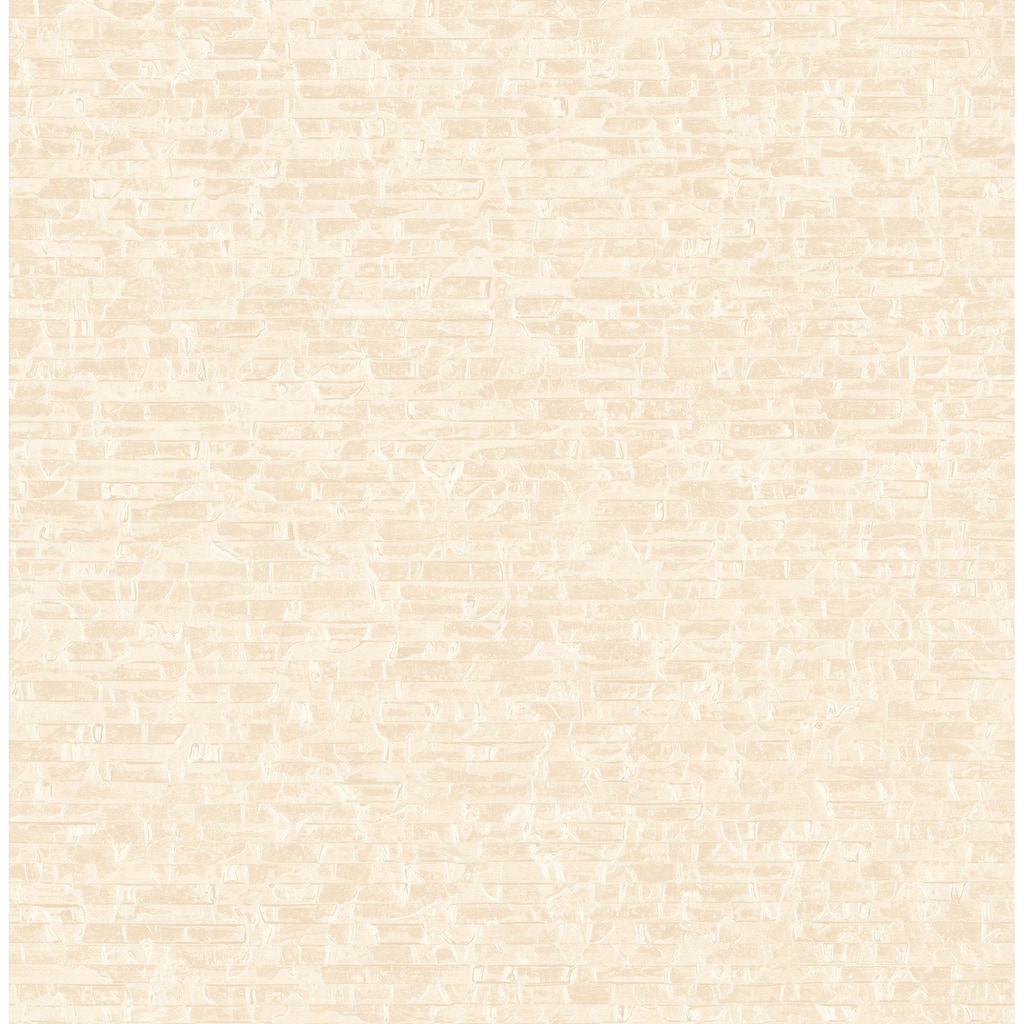 A-Street Prints Belvedere Cream Faux Slate Wallpaper