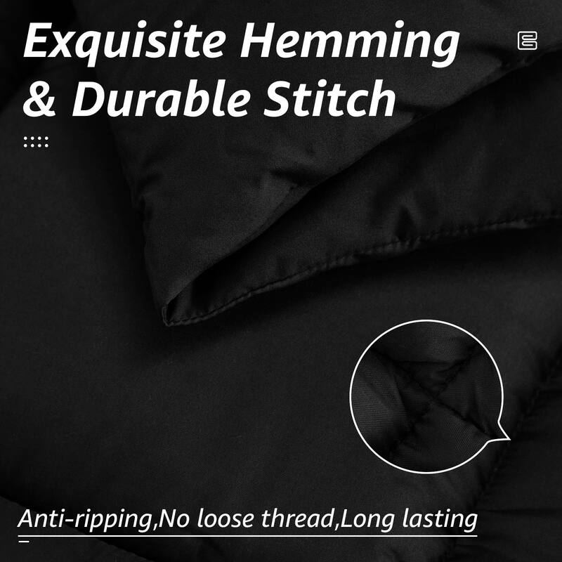 All Season Ultra Soft Fiber Machine Washable Quilted Comforter/Duvet Insert with Corner Tabs Comforter