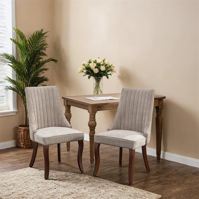 Linen Dining Chairs,Kitchen Dinner Chair Upholstered Accent Chair
