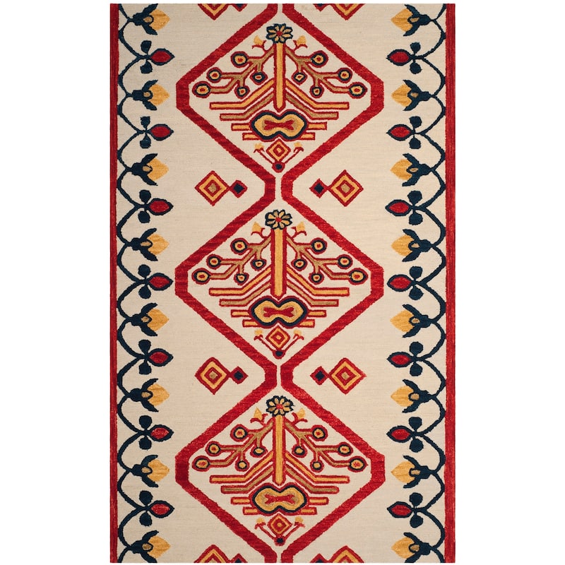 SAFAVIEH Handmade Aspen Giuseppina Boho Tribal Wool Rug