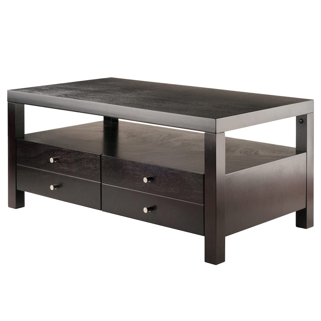 Copenhagen Coffee Table, Espresso - 40.16" x 22.83" x 18.35"