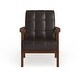 preview thumbnail 3 of 5, Carson Carrington Karkkila Mid-century Brown Club Chair