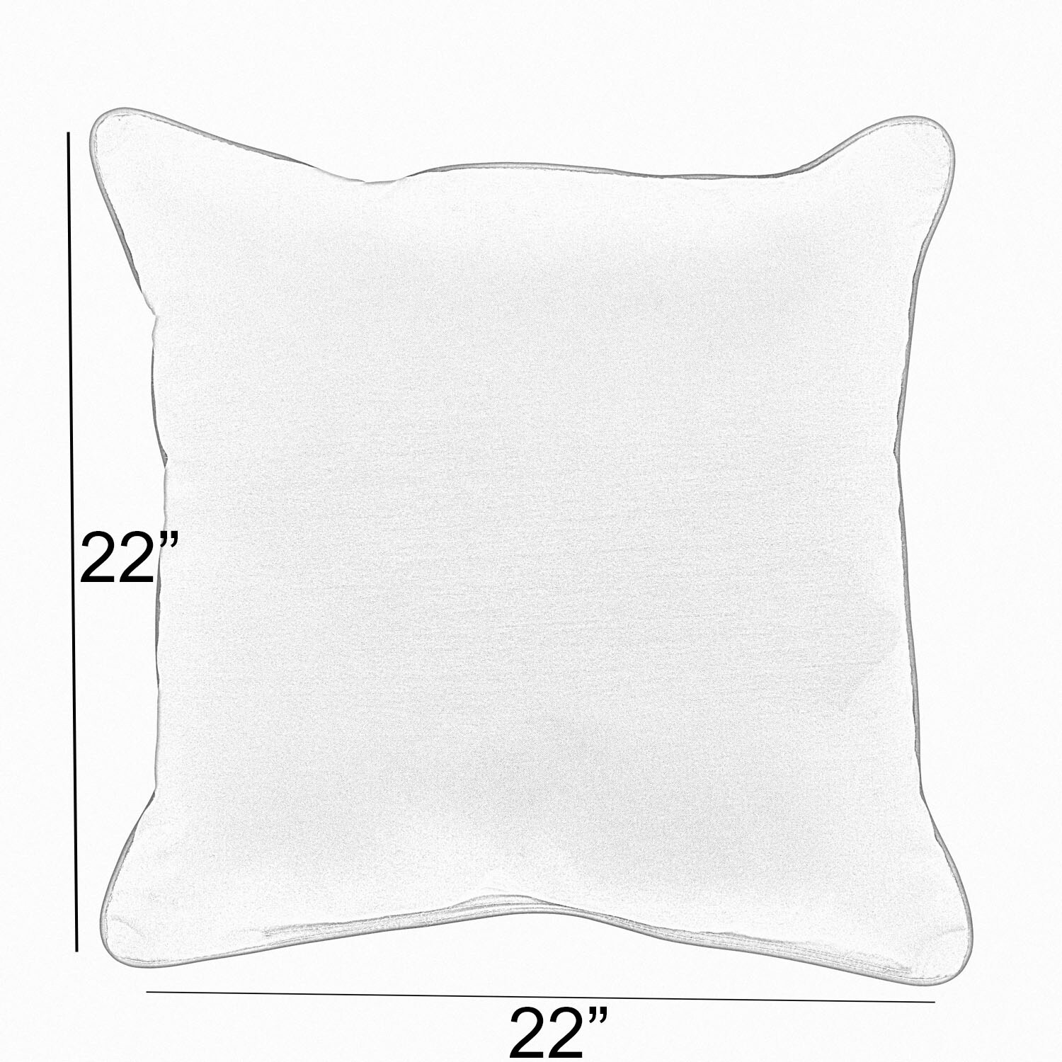 Sunbrella Spectrum Sand Corded Indoor/ Outdoor Pillow Set - Picture 21 of 29