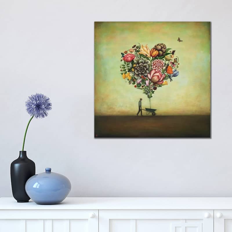 iCanvas "Big Heart Botany" by Duy Huynh Canvas Print - 18x18x1.5