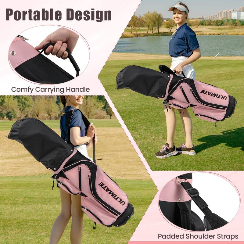 Ladies Womens Complete Golf Clubs Set 10 Pieces Includes Alloy Driver - See Details