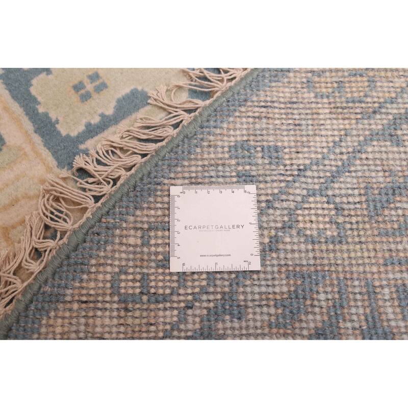 ECARPETGALLERY Hand-knotted Royal Oushak Turquoise Wool Rug - 7'11 x 7'9