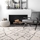 preview thumbnail 5 of 23, Nuloom Nieves Moroccan Diamond Tassel Area Rug