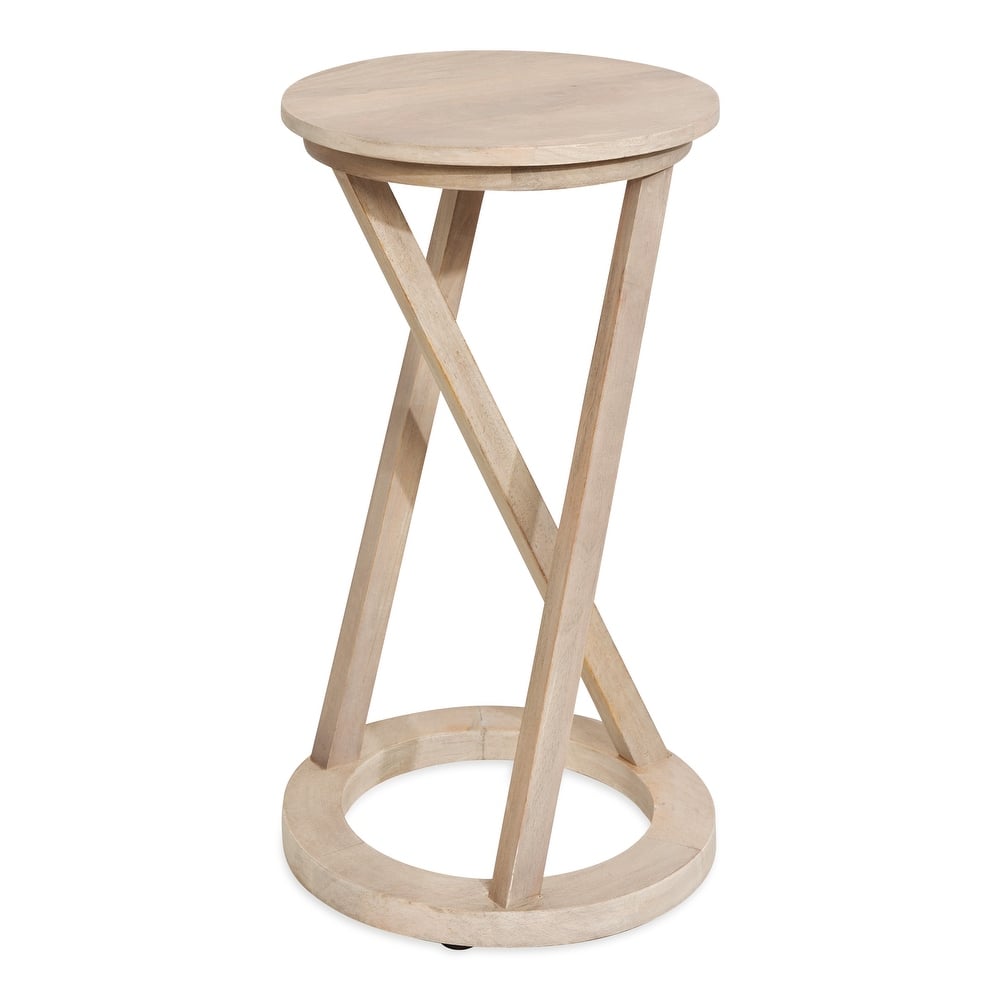 Kate and Laurel Aja Modern Wood Accent Table