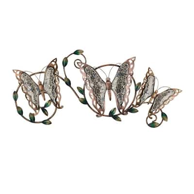 Mosaic Triple Butterfly Wall Decor