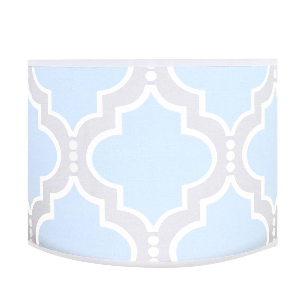 Blue Trellis Lamp Shade