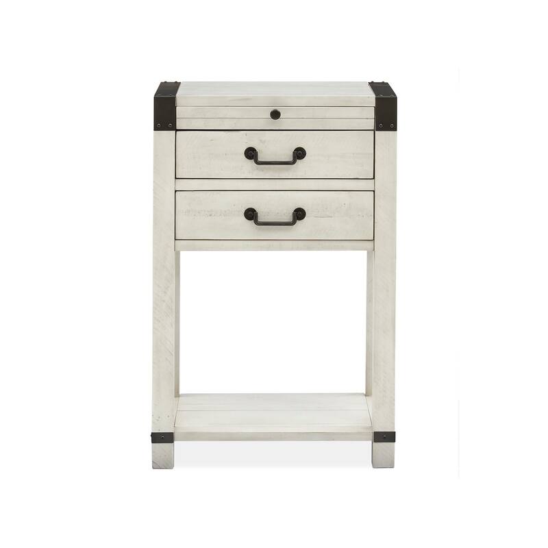 Magnussen Home Chesters Mill Alabaster Open Nightstand