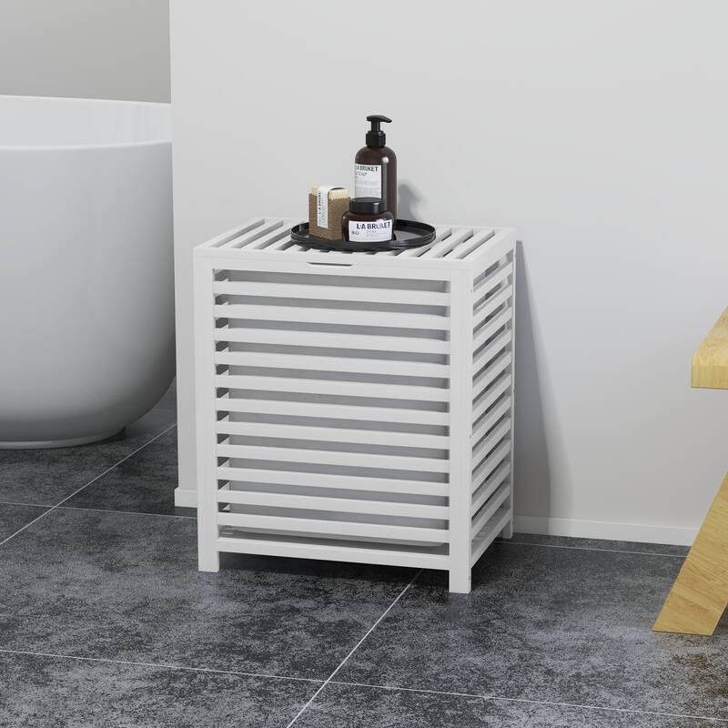 Homcom Bamboo Laundry Hamper With Lid