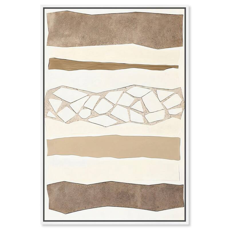 Relief Rifts I Canvas by Art Remedy - 10" x 15" - White