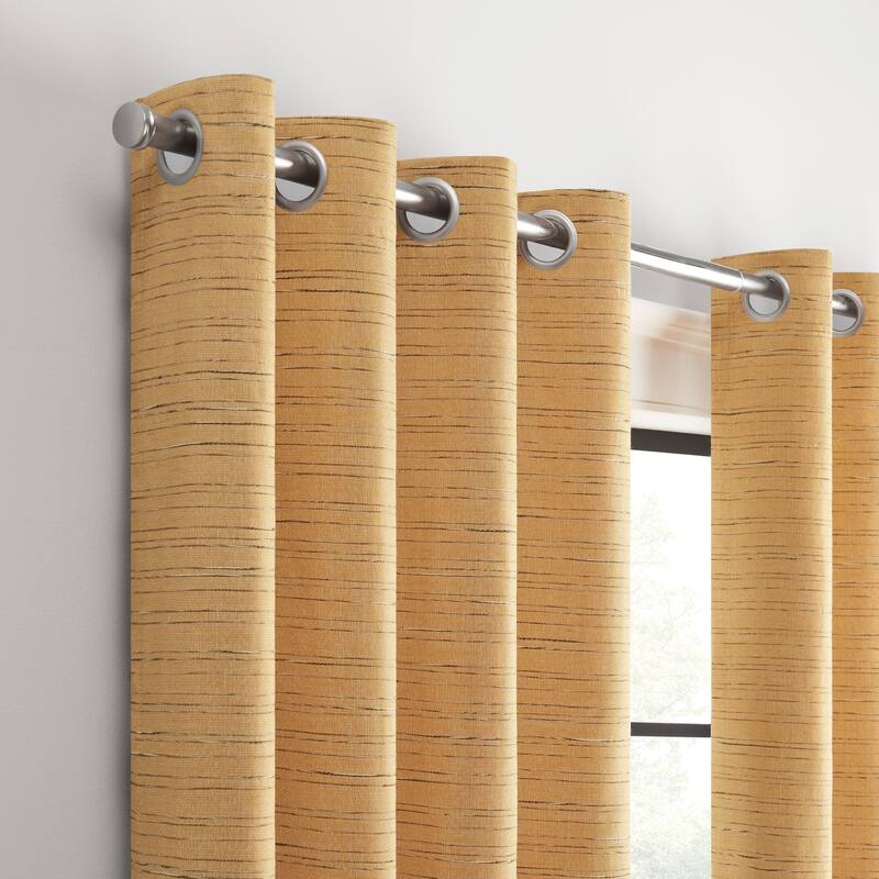 Eclipse Branson Magnitech 100% Blackout Curtain, Grommet Window Curtain Panel, Seamless Magnetic Closure (1 Panel)