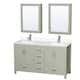 Option Light Green / White Quartz Top / Brushed Nickel