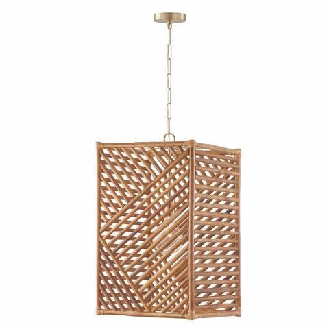 Soleil 1-light Matte Brass Foyer Pendant