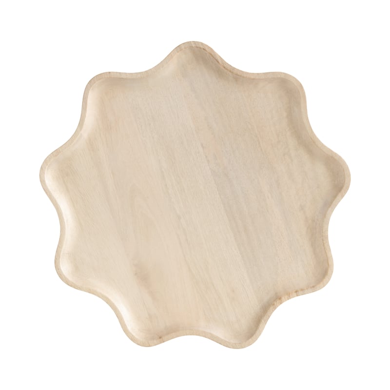 Kate and Laurel Alezar Wood Lazy Susan Tray