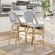 preview thumbnail 3 of 18, Furniture of America Ariel Natural Tone 30-inch Patio Bar Chairs (Set of 2)