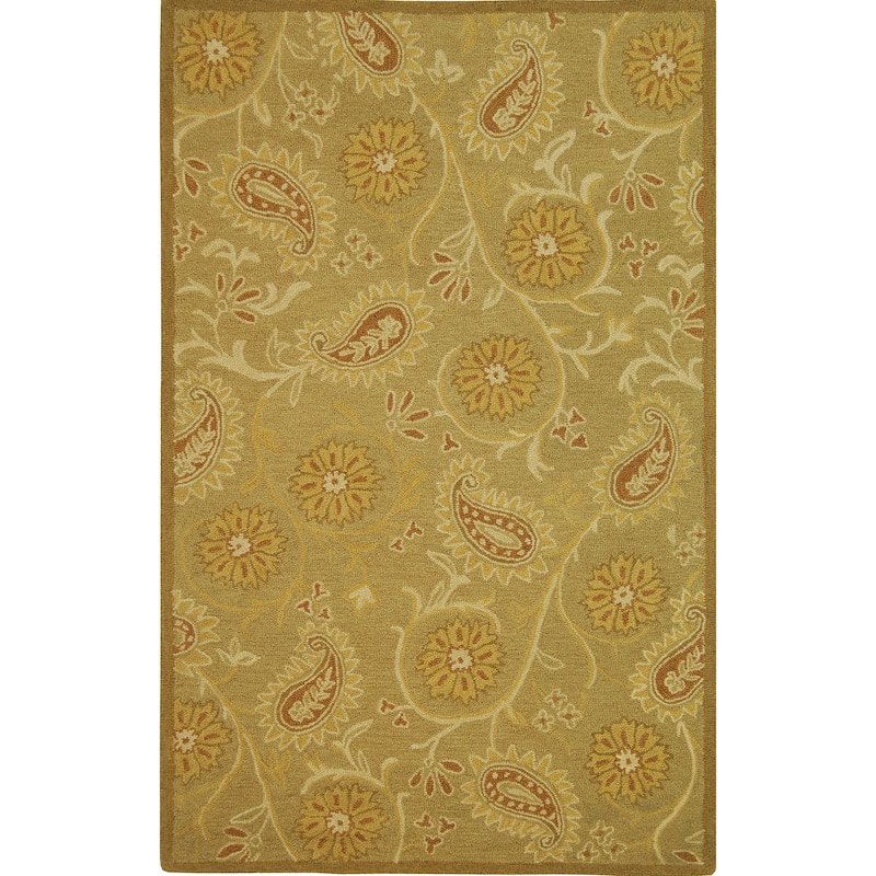 SAFAVIEH Handmade Berkeley Paisley Dosha Botanical Wool Rug