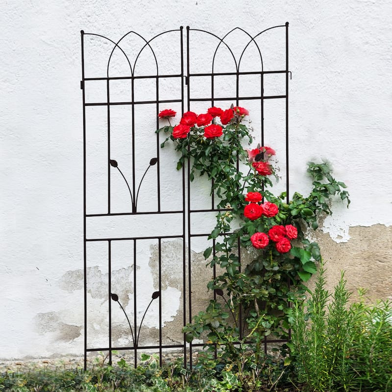 4 Pack Metal Garden Trellis 71" x 17.7" Rustproof Trellis