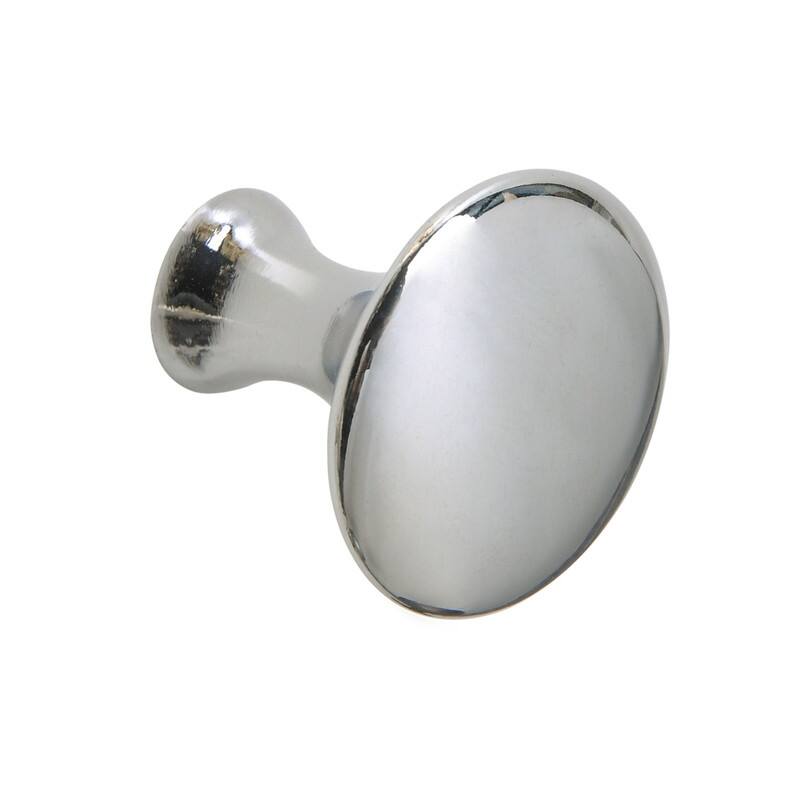 Utopia Alley Charlton Cabinet Ring Pull Knob - Decorative Cabinet Chrome Drop Pull Knobs - Metal Drawer Pull Knobs 1 1/5"