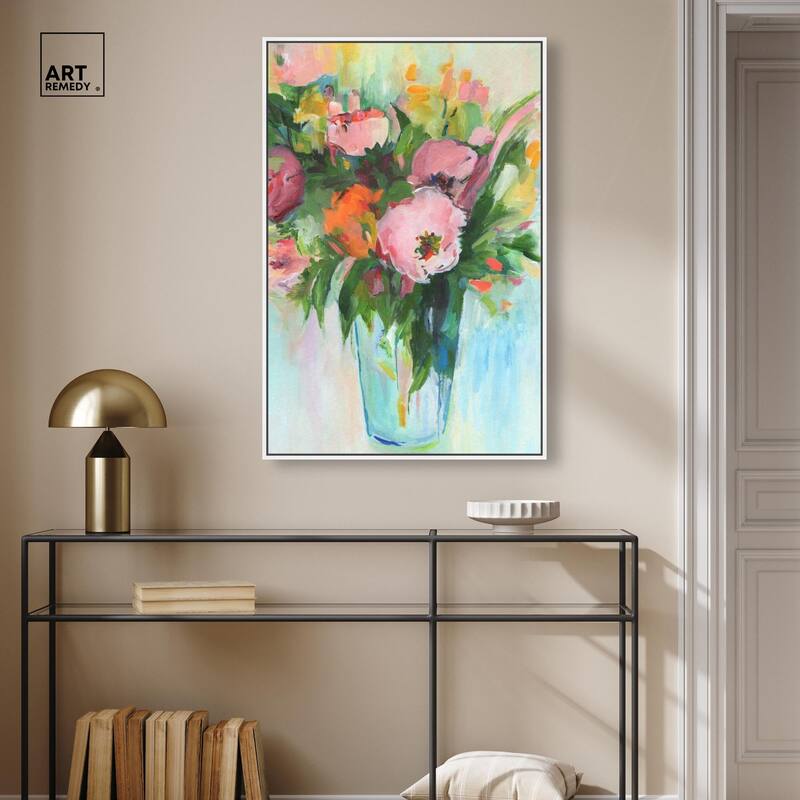 Charming Bouquet Canvas by Art Remedy