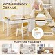 preview thumbnail 6 of 8, Gymax 2-in-1 Kids Wooden Art Table and Art Easel Set w/ Chairs Paper