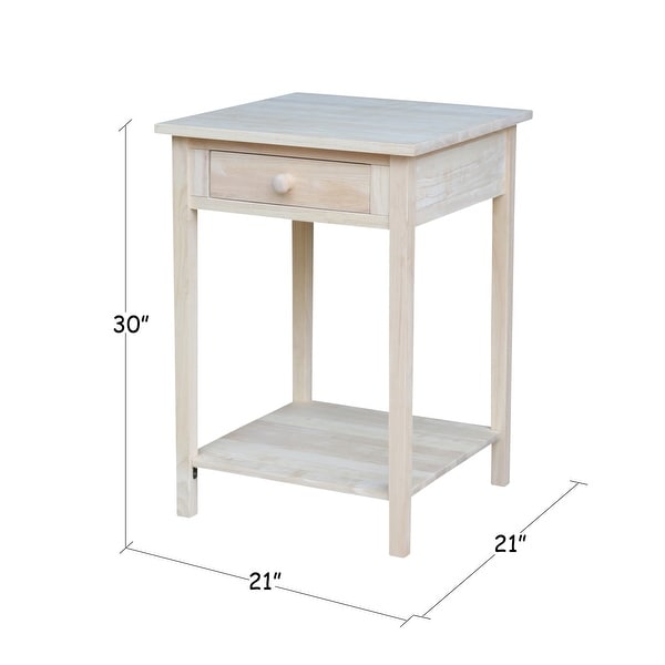 Unfinished night hot sale tables