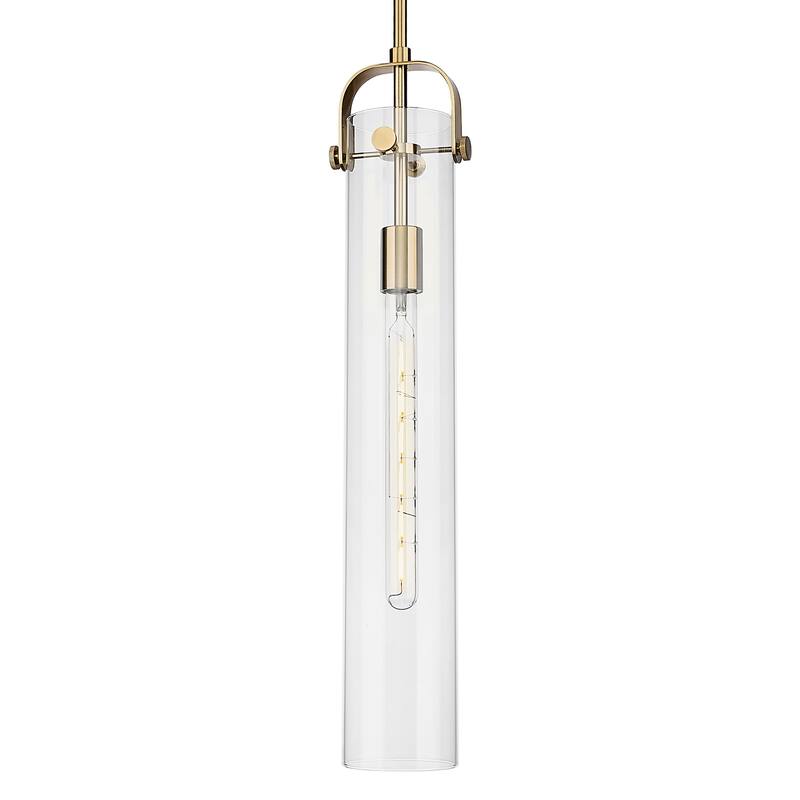 Innovations Lighting 413-1SS-G413-1S-4CL Pilaster 5" Wide Mini Pendant - Champagne Bronze